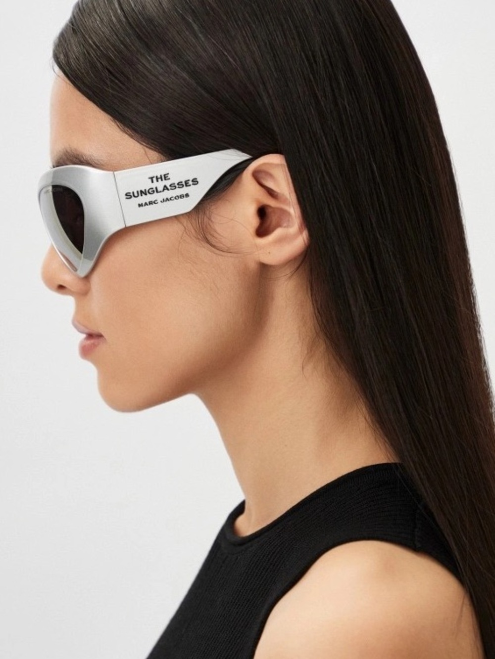 Marc Jacobs Wraparound Silver Sunglasses